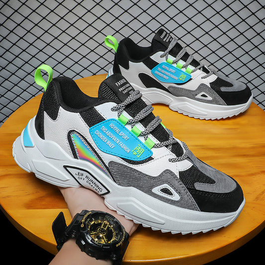 Casual White Shoes Thick Sole Daddy Tide Shoes - Glamour Gale