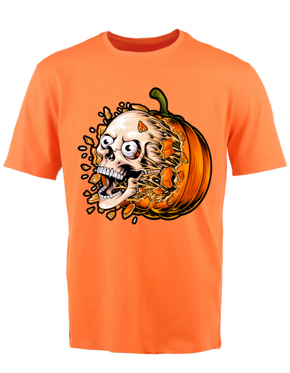 Custom Printed Shirts: Pumpkin Skull