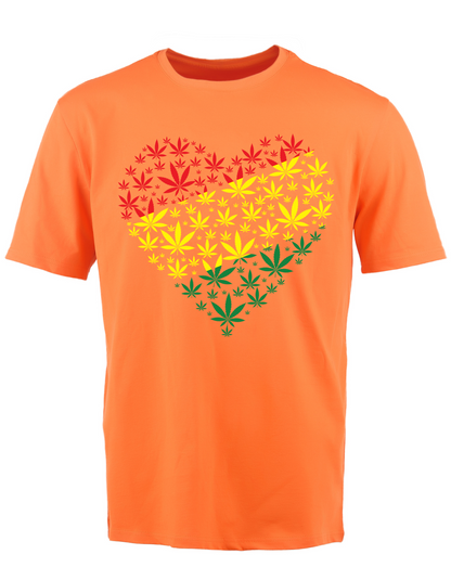 Custom Printed Shirt: Weed Heart