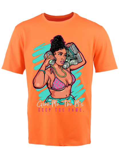 Custom Printed Shirts: Give Me The M's Keep the Fame