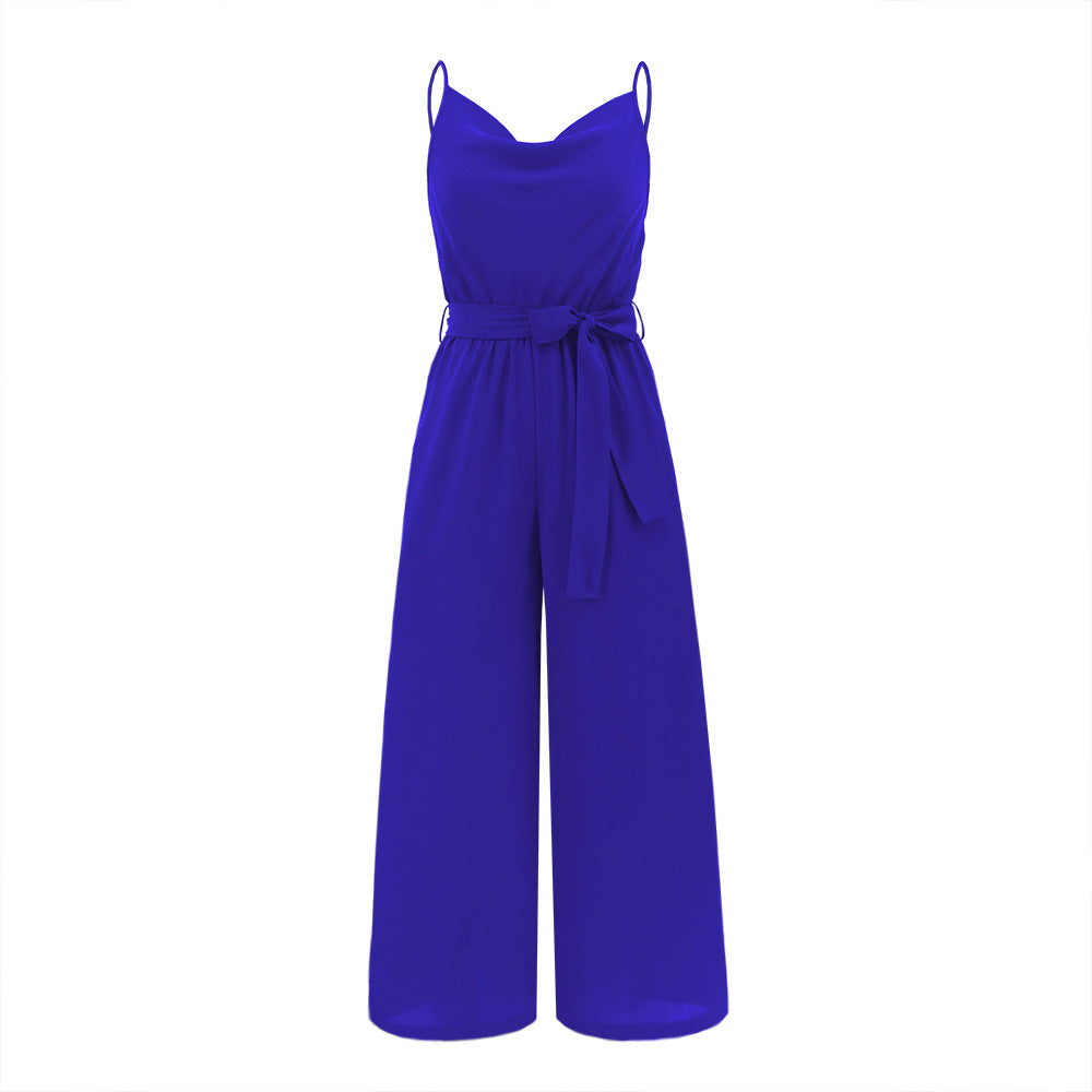 Women's Slim-fit Wide-leg Jumpsuit