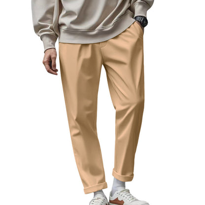 Men's Trousers With Pockets Casual Loose Comfortable Quick-drying Waist-tied Pants Glamour Gale