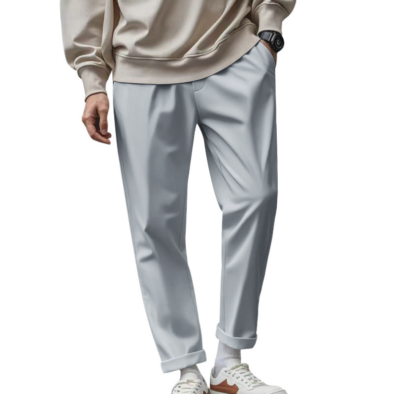 Men's Trousers With Pockets Casual Loose Comfortable Quick-drying Waist-tied Pants Glamour Gale
