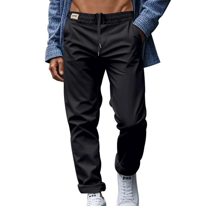 Men's Trousers With Pockets Casual Loose Comfortable Quick-drying Waist-tied Pants Glamour Gale