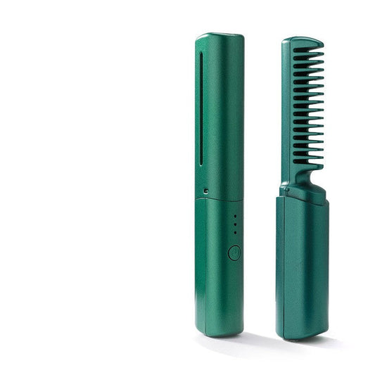 Professional Wireless Hair Straightener Curler Comb Fast Heating Negative Ion Straightening Curling Brush Hair Styling Tools Glamour Gale