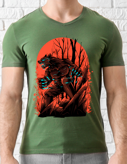 Custom Printed Shirts: Halloween Growling Bear