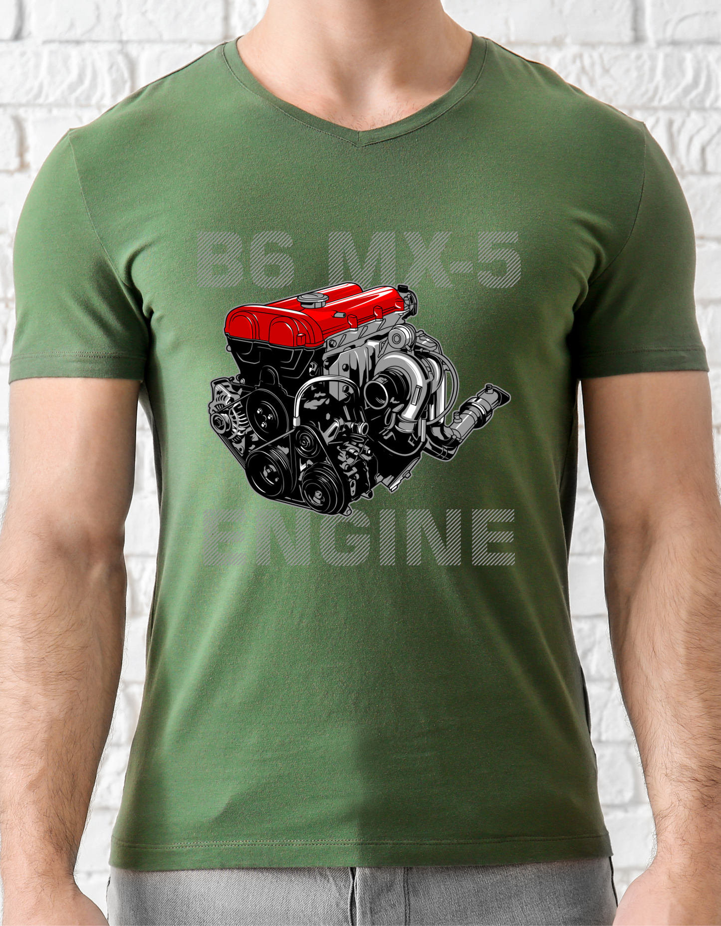 Custom Printed Shirts: B6 MX-5 Engine