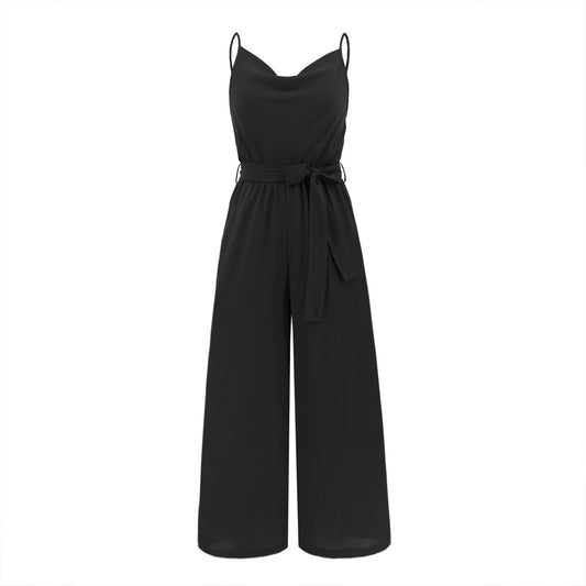 Women's Slim-fit Wide-leg Jumpsuit