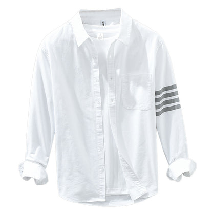Shirt Casual Stripe Loose Multicolor