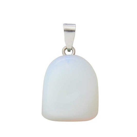 Natural Stone Crystal Random Stone  Necklace Pendant Glamour Gale