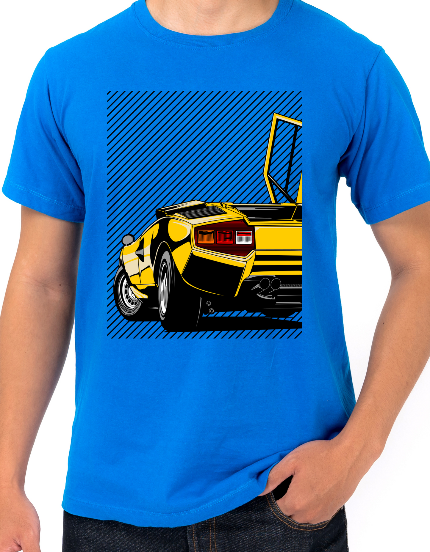 Custom Printed Shirts: Gold Lambo