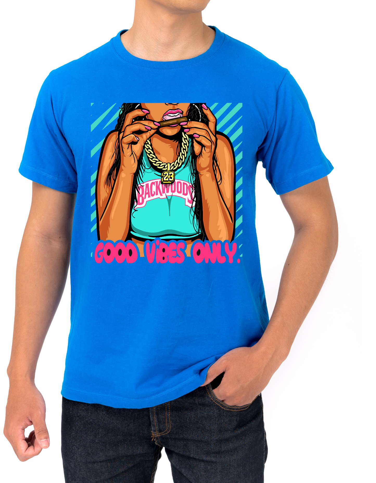Custom Printed Shirts: Good Vibes Only