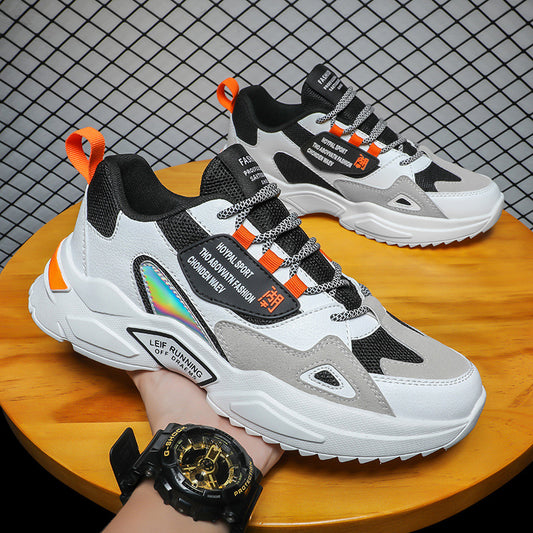 Casual White Shoes Thick Sole Daddy Tide Shoes - Glamour Gale