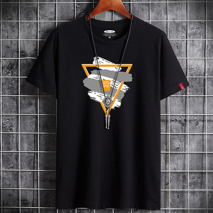 Men's Summer Korean Style Trendy Half-sleeved Loose Casual Fashion Brand Couple Men's Clothing Glamour Gale