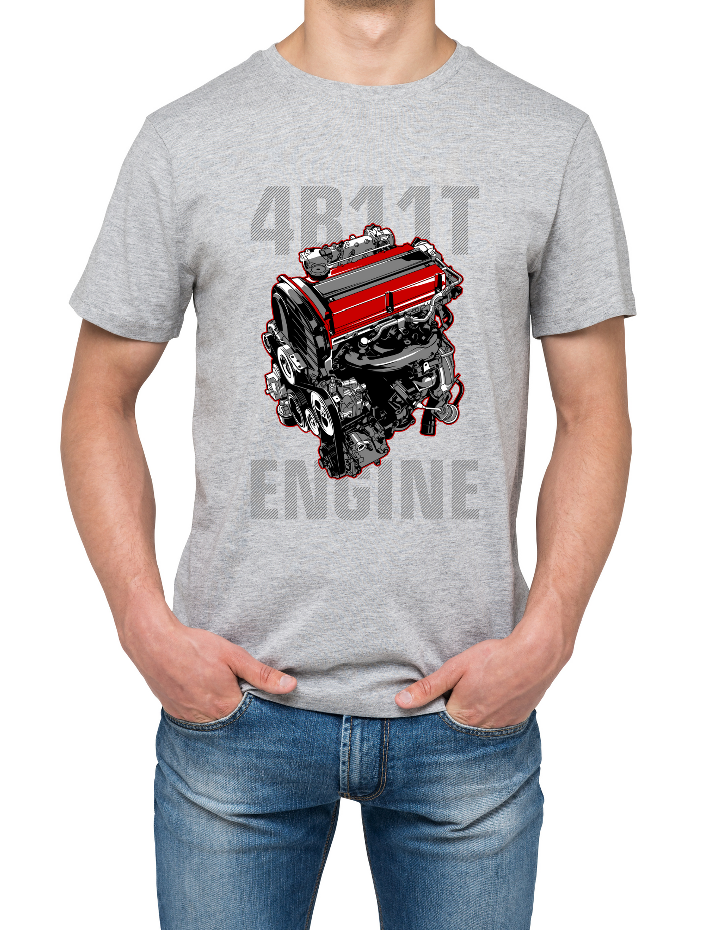 Custom Printed Shirts: 4B11T Engine