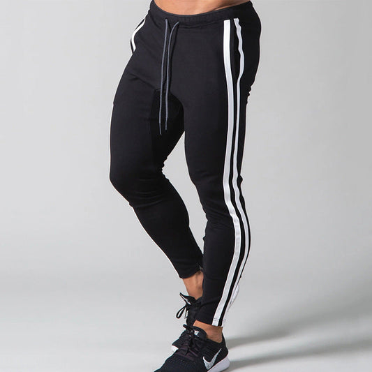 Men's Tight Trousers, Sports And Leisure, Sweat-absorbent, Zipper, And Feet Pants New Glamour Gale