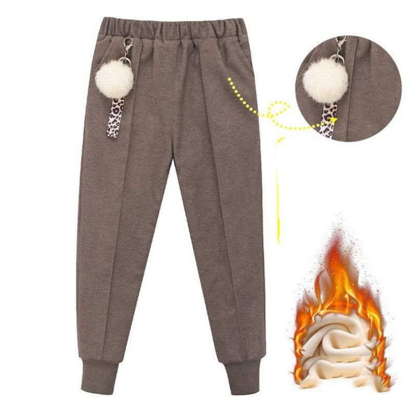 Larger Children's Cotton Woolen Cloth Trousers