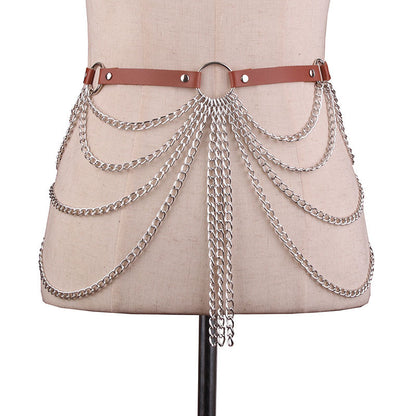 European And American PU Decoration Belt Multi-layer