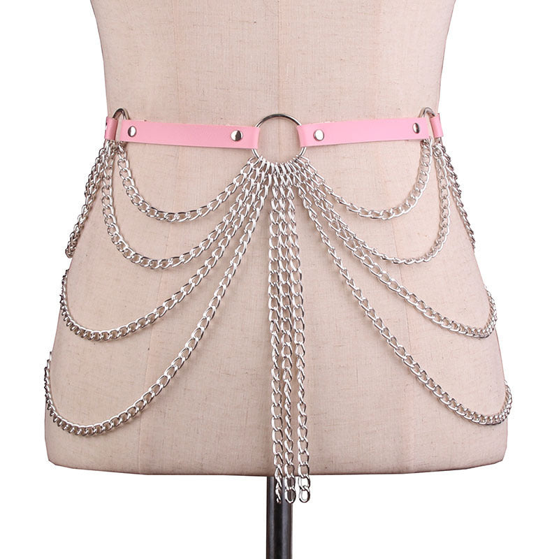 European And American PU Decoration Belt Multi-layer