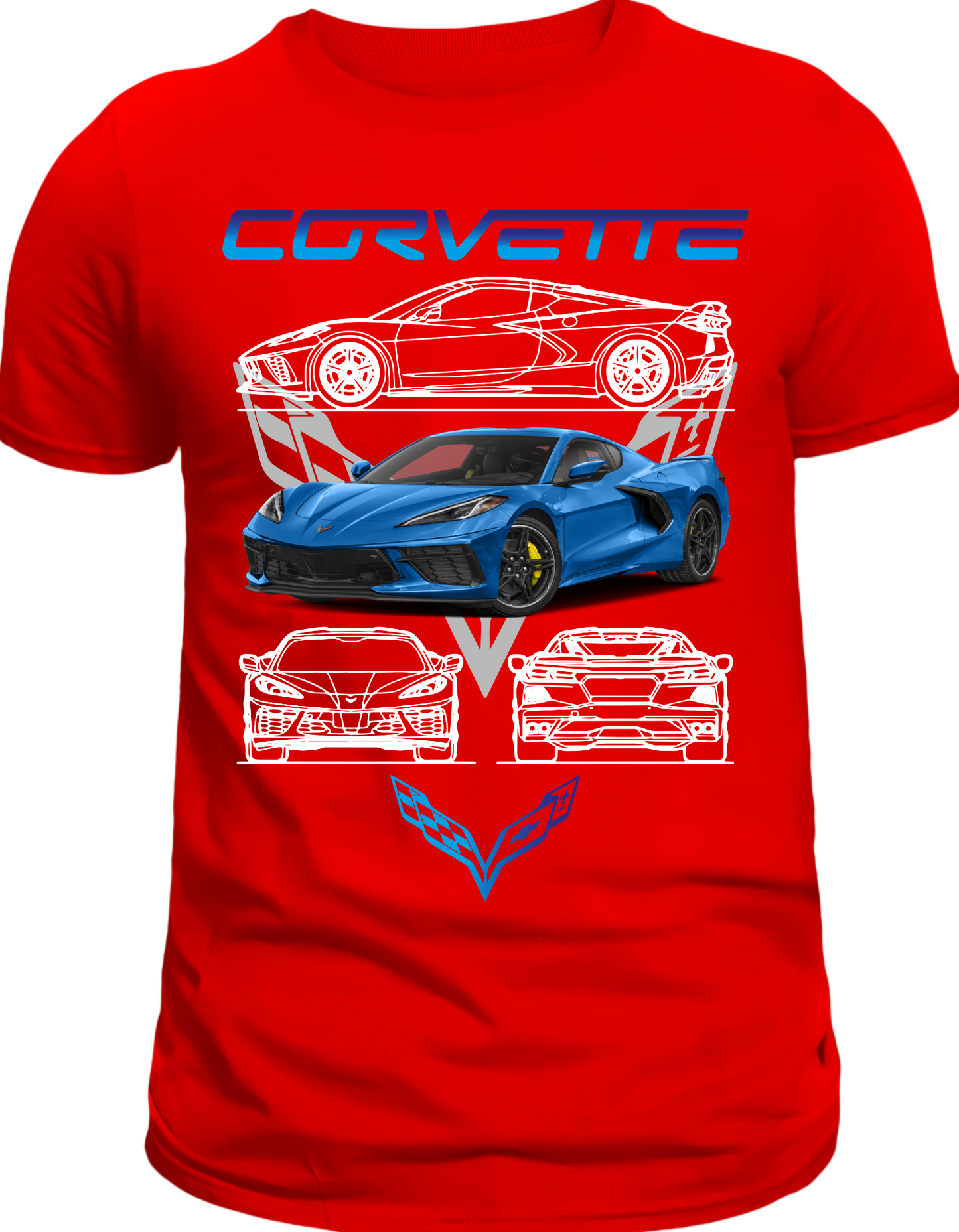 Custom Printed Shirts: Corvette