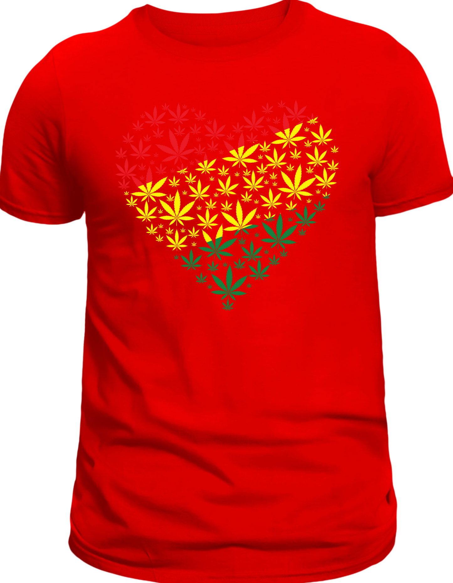 Custom Printed Shirt: Weed Heart