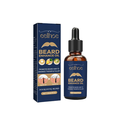 EELHOE Beard Care Oil - Strengthen And Nourish Beard Roots  Moisturizing And Shine-Enhancing Beard Growth Serum For Men Hair Care Hydrating - Glamour Gale beard growth serum