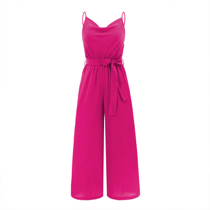Women's Slim-fit Wide-leg Jumpsuit