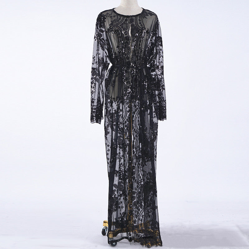 Luxury sequined Muslim robe – Glamour Gale