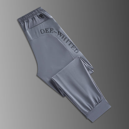 Men's Ice Silk Ultra-thin Breathable High Elastic Loose Casual Pants