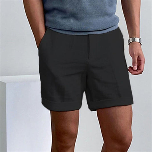 Men's Slant Pockets Pure Color Comfort Breathable Workout Shorts Glamour Gale