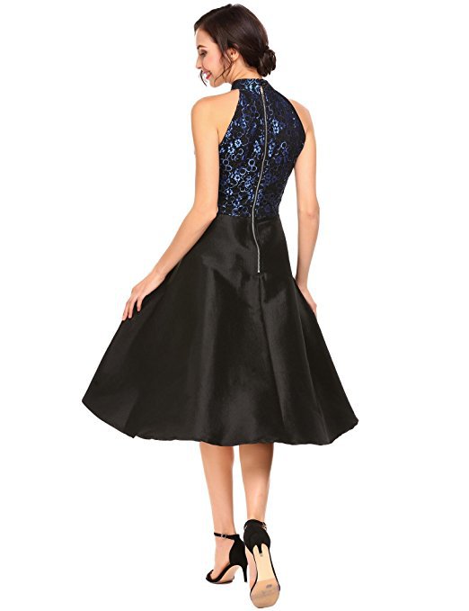 Lace Halter Slim Fit Evening Dress Sleeveless Chest-wrapped Dress Women