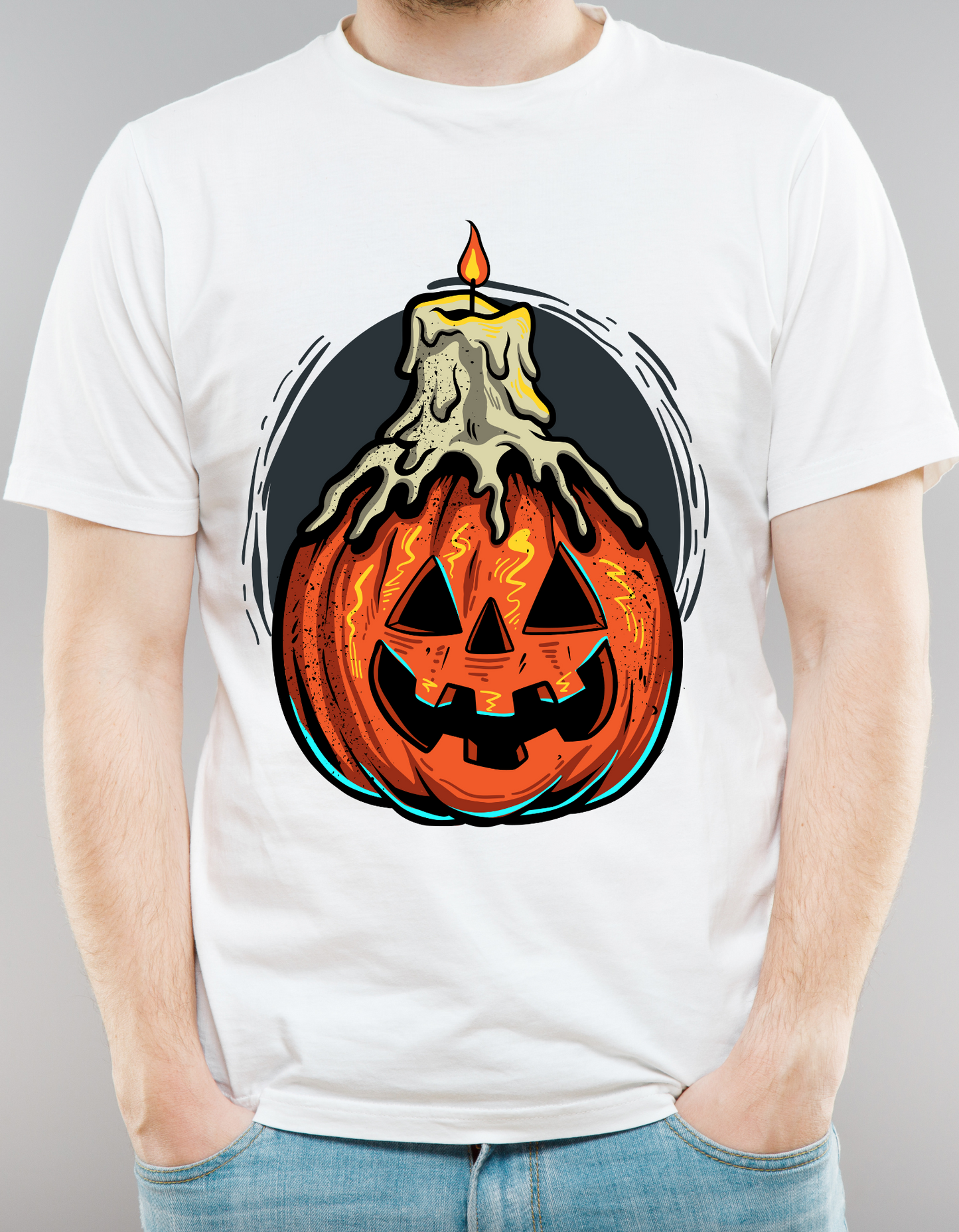 Custom Printed Shirts: Halloween Candle