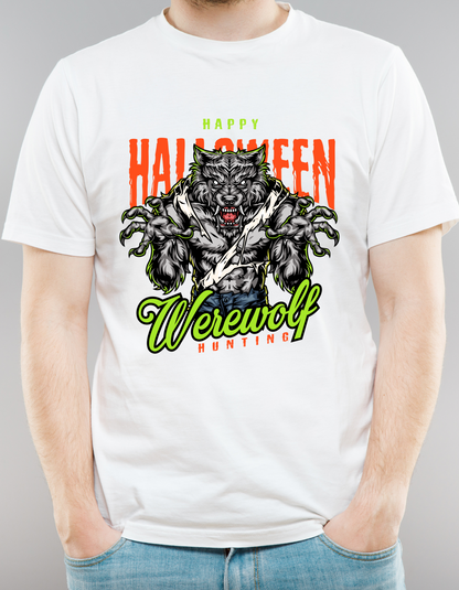Custom Printed Shirts: Halloween Werewolf Hunting