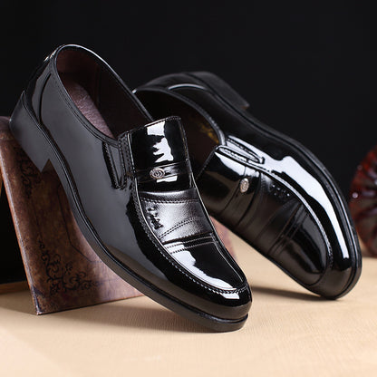 Men's Fashion Casual Solid Color Leather Shoes