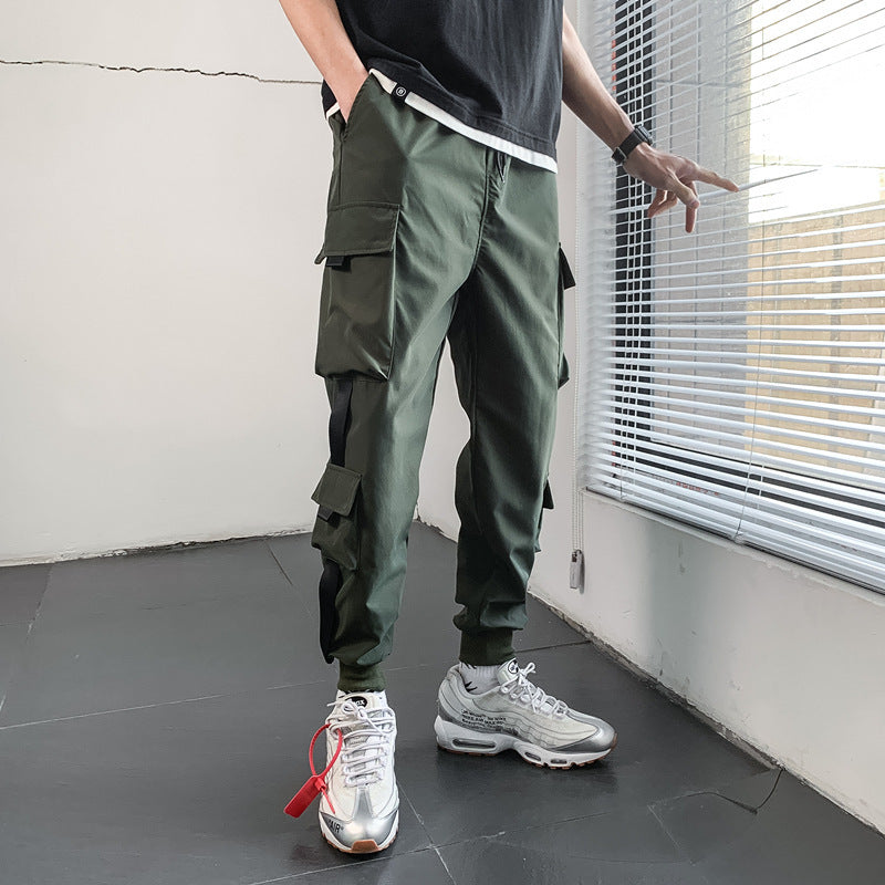 Multi-pocket Leisure Tappered Sports Pants Glamour Gale