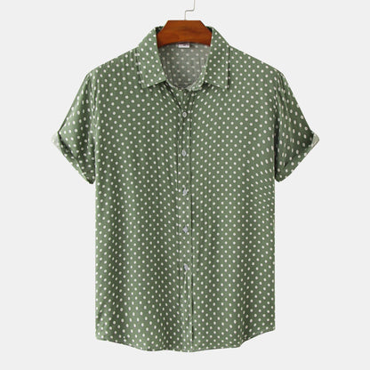 New Men's Plus Size Floral Shirts Popular Fashion