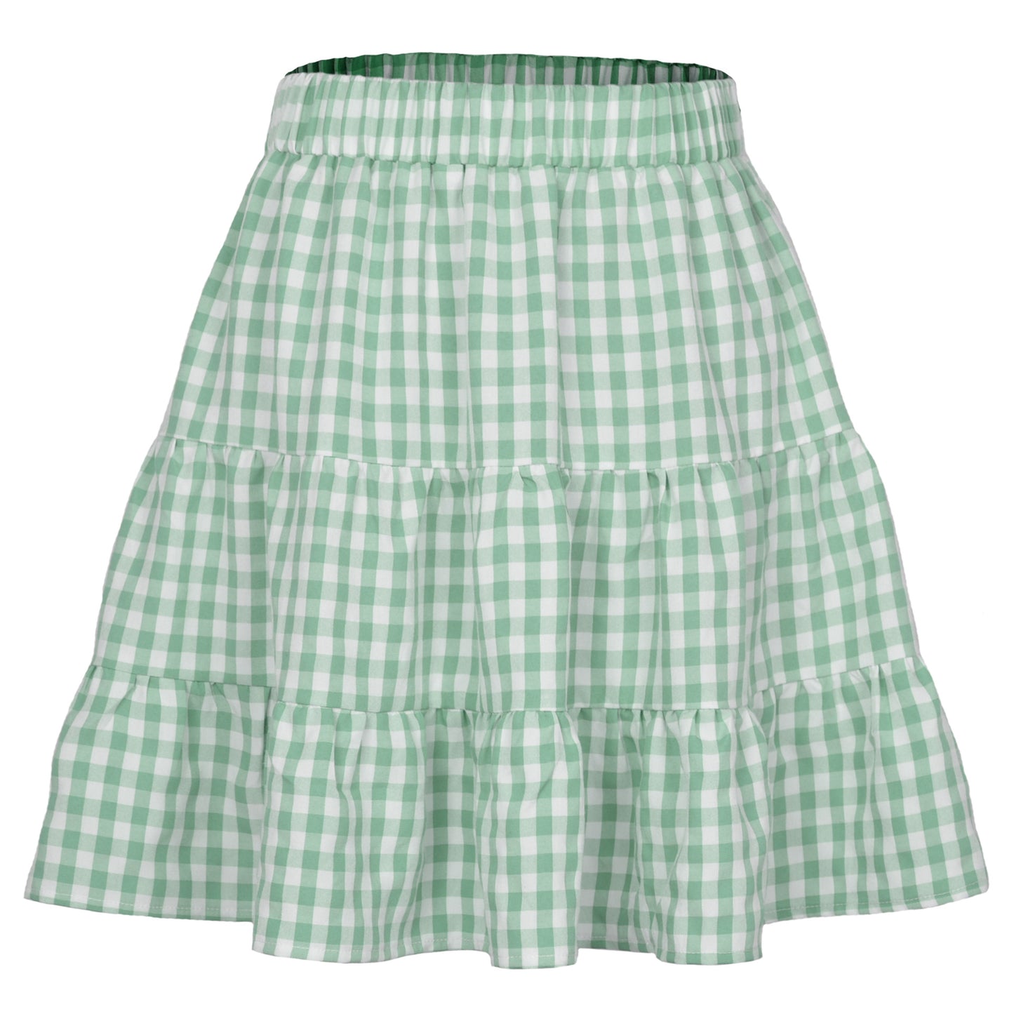 Women's Chaoyang Plaid Skirt High Waist
