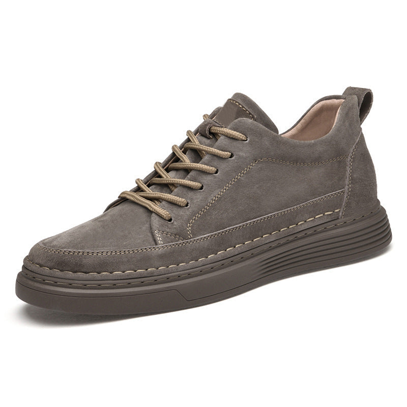 Plus Size Fleece-lined Inner Height Increasing Board Shoes Male Glamour Gale