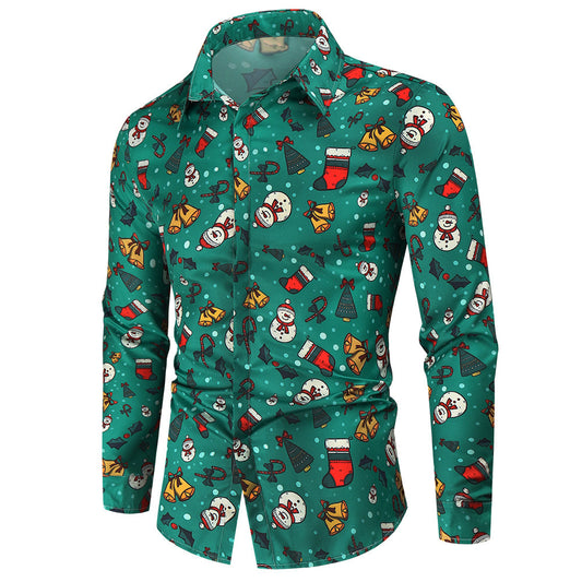 Men's Fashion Christmas Long Sleeve Shirt