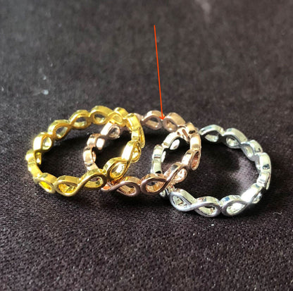 Simple Personality Hollow Out 8-word Ring