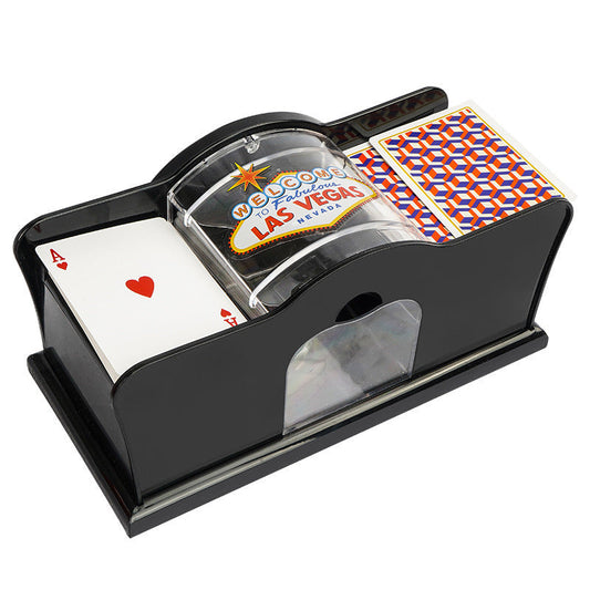 Poker Card Hand Shuffler Easy Hand Cranked Casino Card Shuffling Machine For Blackjack Poker Texas Glamour Gale