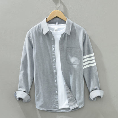 Shirt Casual Stripe Loose Multicolor