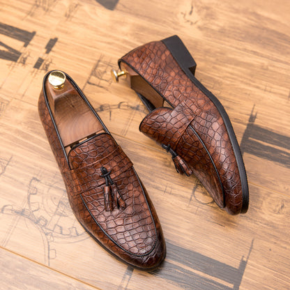 Nightclub Hair Stylist British Men's Pointed Shoes