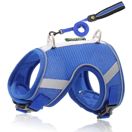 Mesh Breathable Dog Breast Strap Reflective Rope Pet Products Glamour Gale