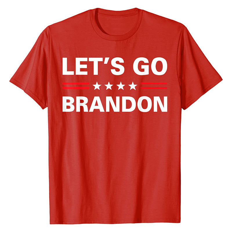 New Text Letter Print Short-sleeve T-shirt