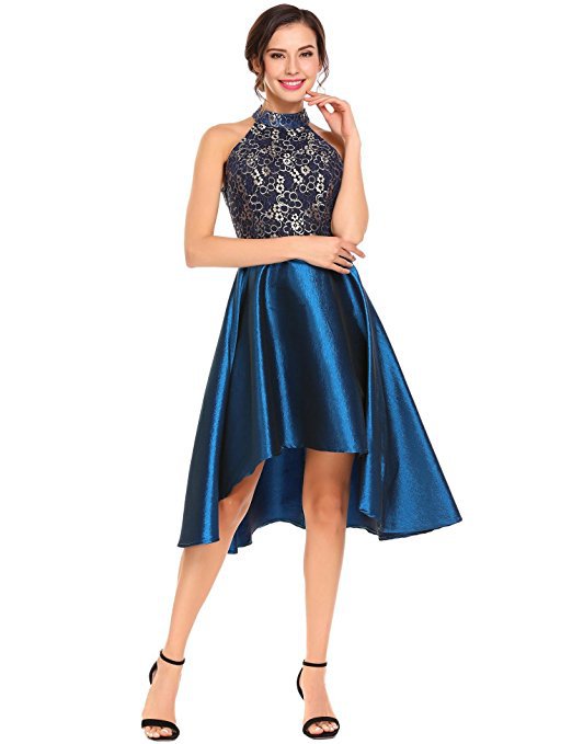 Lace Halter Slim Fit Evening Dress Sleeveless Chest-wrapped Dress Women