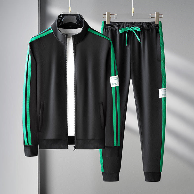 Men's Sport Cardigan Zipper Two-piece Set Glamour Gale