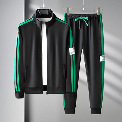 Men's Sport Cardigan Zipper Two-piece Set Glamour Gale