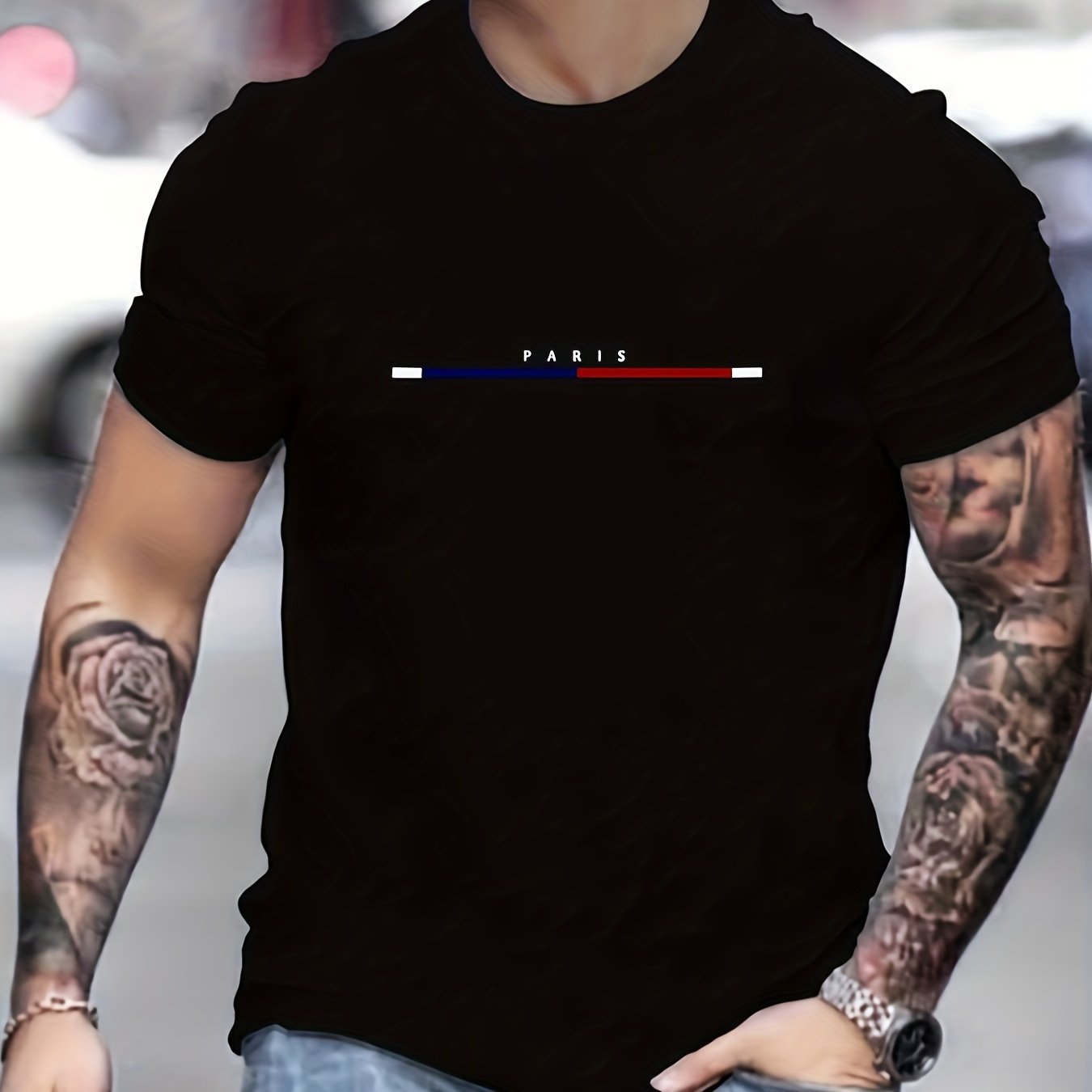 Men's Fashion Personality Cotton T-shirt Glamour Gale