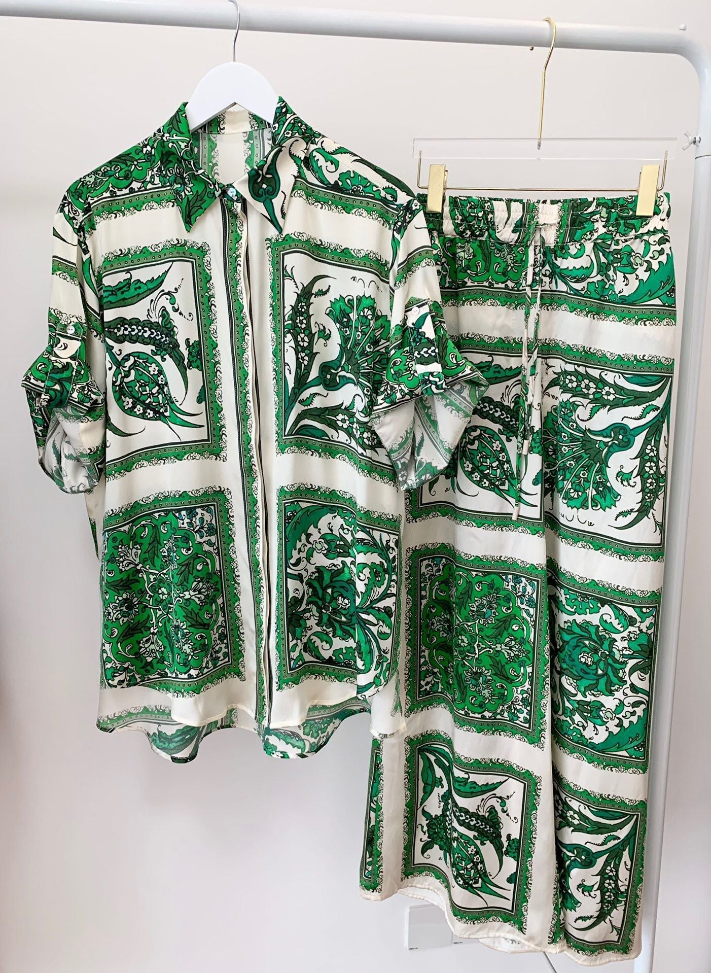 New Fashion Printed Pants Suit Glamour Gale